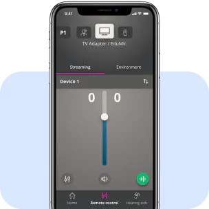 Oticon Apps: Fernbedienung