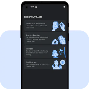 Widex Apps: Hörgeräte-My Guide / Assistent