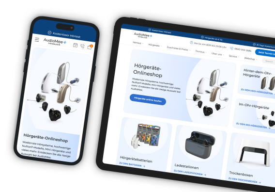 Hörgeräte-Onlineshop mit Hörgeräte Probetragen