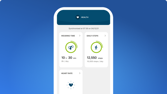 Phonak App - Wellbeing und Gesundheitsfunktionen