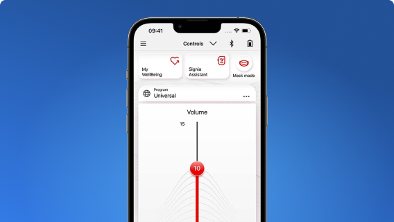 Signia App - Hörgeräte-Fernbedienung