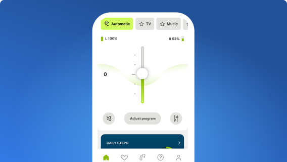 Phonak App - Hörgeräte-Fernbedienung